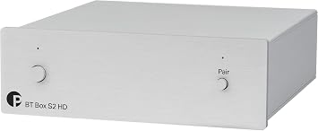 Pro-Ject BT Box S2 HD High Definition Bluetooth 5.0 AptX-HD Audio Receiver Silver