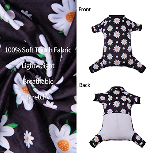 Image of CuteBone Small Dogs Outfit Soft Puppy Onesies Pjs Dog Pajamas Pet Coat Cat Apparel Comfy Doggie Jumpsuit Bodysuit for All Seasons P221XS