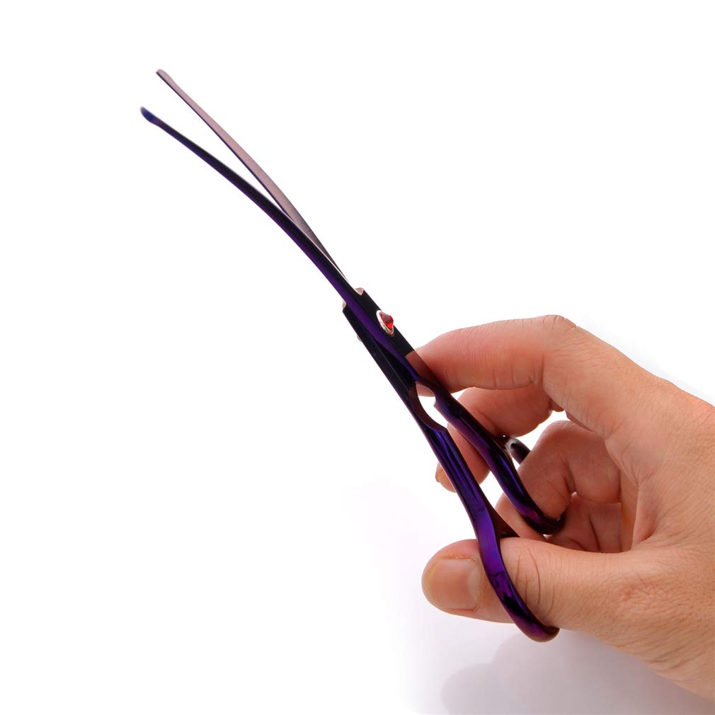 4,5-6,5 Pollici Pet Grooming Forbici Kit, Professionale in Acciaio Inox Pet Trimmer Kit di Sicurezza Punta Rotonda, per Il Salone, Uso della Casa