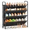  KEETDY-Slim-Shoe-Rack-for-Closet-Shoe-Organizer-for-Closet-Storage-4-Tier-Slanted-Shoe-Shelf-for-Narrow-Closet-Bedroom-Entryway-20-Pairs-Fitted