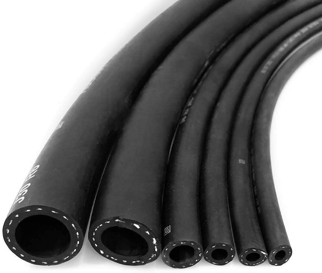 8mm Rubber Braided Rubber Fuel Hose for Unleaded Petrol/Diesel Oil, Line Pipe UK (10 Metres)