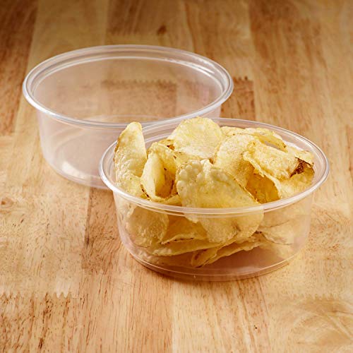image for Karat [8oz - 500 ct] Clear PP Plastic Round Deli Food Container for Ho