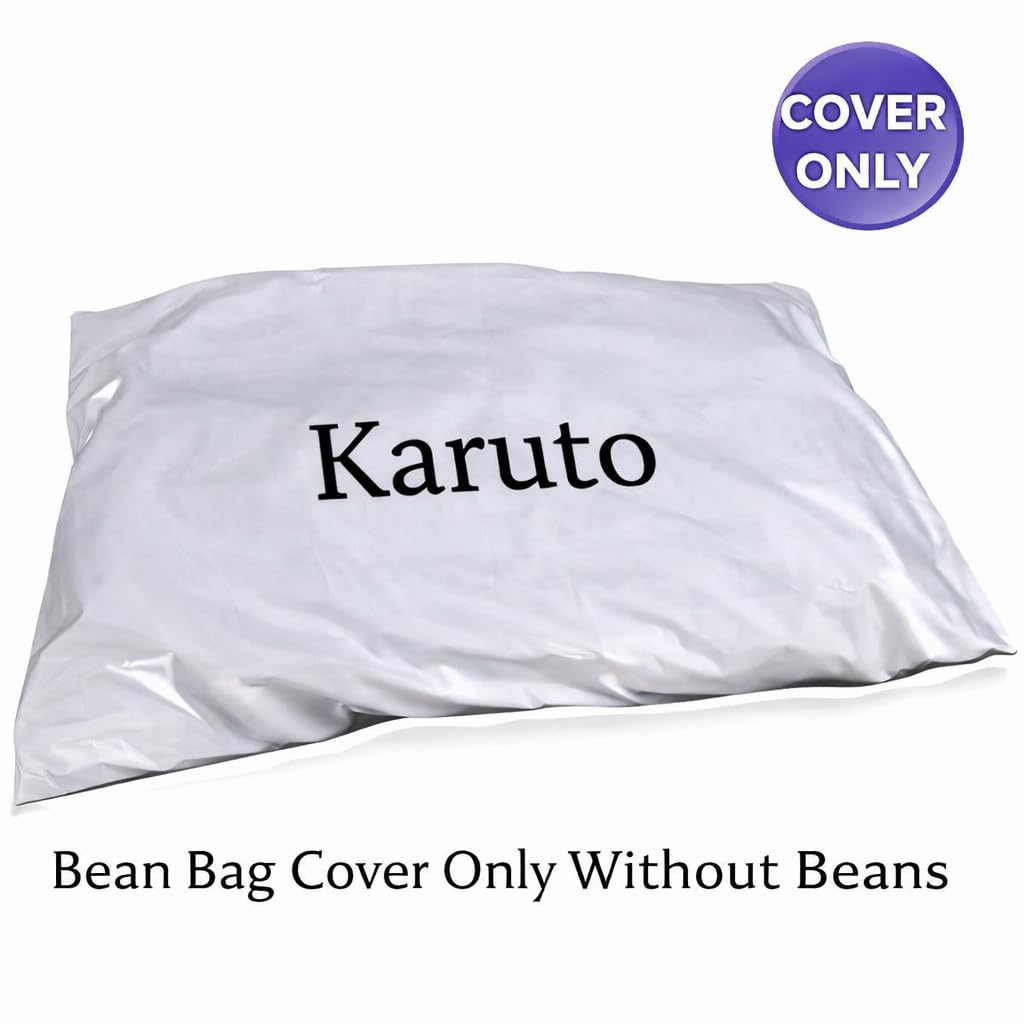 karuto XXXXXL Bean Bag Cover with Footrest & Cushion (Without Beans) 4XL (Premium Brown, 4XL) 3