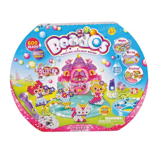 Beados Glitter Activity Pack Princess Castle, 600 Beads Inclusa (Inviato da UK)