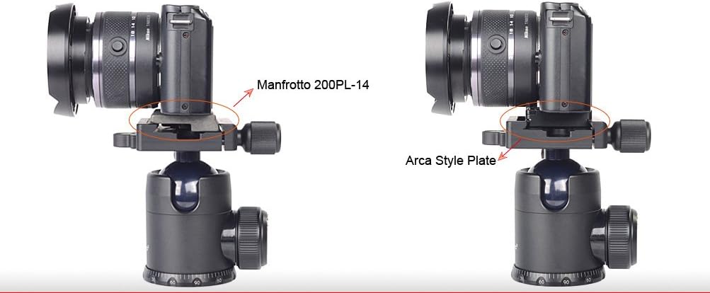 Sunwayfoto MAC-14 60mm Clamp Arca/Manfrotto/Bogen Compatible/Tripod Head