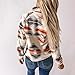 boavni Aztec Jacket Women Fleece Flannel Western Outfit 2024 Fall Fashion Trendy Long Sleeve Aztec Print Shacket Jackets With Pockets