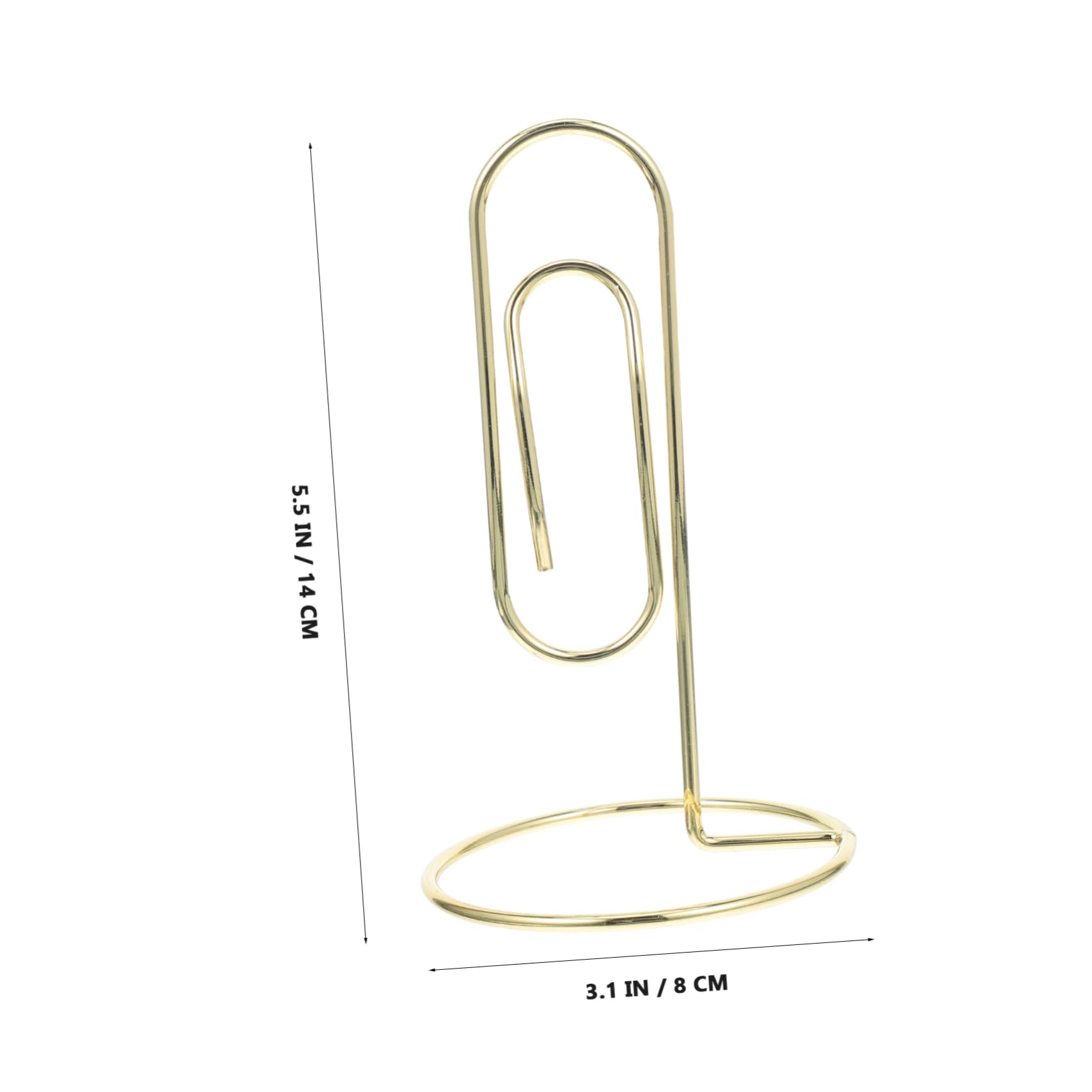 Generic 2pcs Metal Memo Clip Desktop Note Holder Stylish Card Holder with Clip for Table Photo Stand Office Accessory for Events and Business Meetings