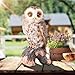 WONDER GARDEN Owl Statue Decor, Outdoor Resin Owl Figurine Sculpture for Home Outside Porch Patio Lawn Yard Decorations or Housewarming Gifts