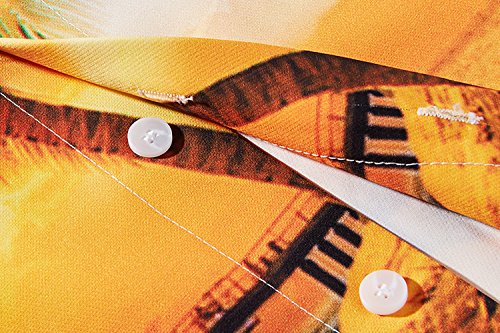 TUONROAD Camicia Hawaiana da Uomo Camicie Giungla