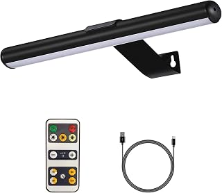 VIGMOJ Wireless Rechargeable Picture Light - Battery Operated Painting Light with Remote, 3 Color Modes, Dimmable 300LM for Art, Dartboard, Gallery
