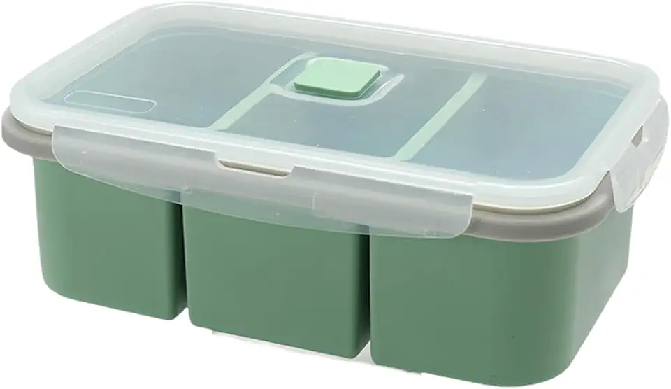 Recipiente portátil para congelador de sopa, tampa à prova de vazamento, capacidade, recipiente de comida para sopa, lancheira de silicone