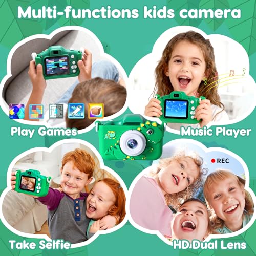Kids Camera Toys for 3-12 Year Old Boys Girls,Toddler Camera 1080P Birthday Christmas Gifts for Grandkids,Toys for 4 5 6 7 8 9 10 11 Year Old Kids with 32G SD Card by Tezousi - Image 7