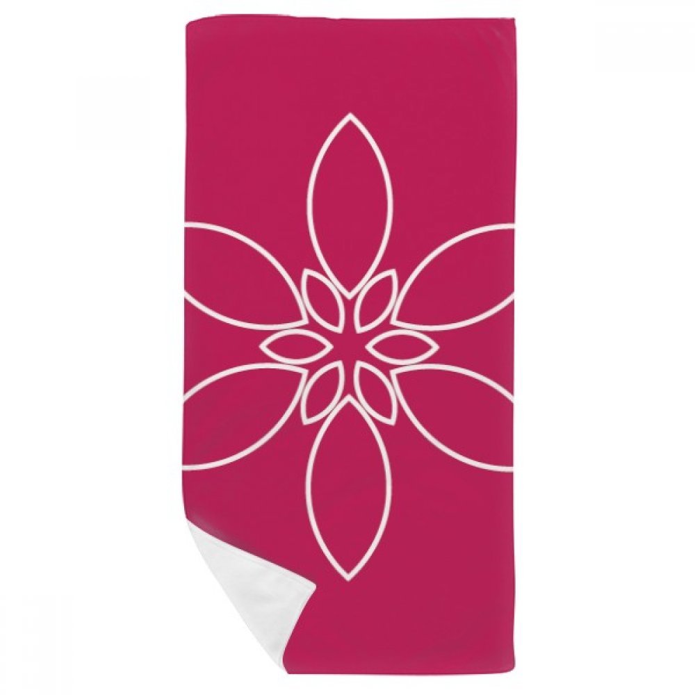 Serviette de bain fleur motif pétale pour le sport et la toilette 35x70cm
