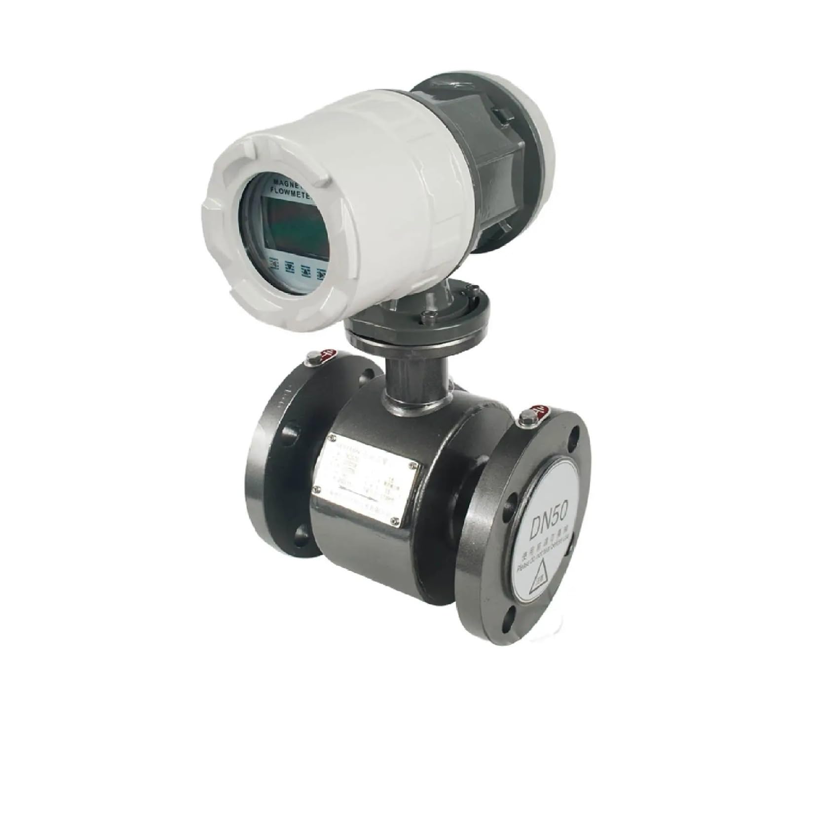 Medidor de flujo electromagnético con pantalla LCD, sensor de flujo magnético de agua líquida DN10-DN50 for tuberías de aguas residuales. Garantizar la estabilidad(DN50)