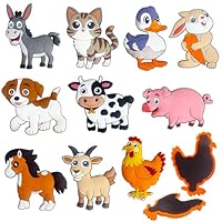 DUUMI Fridge Magnets for Toddlers 1-3, Farm Animals Refrigerator Magnets for Kids, Large Size & Full Back Magnet Cute Toy, Educational Gift for Baby
