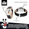 Disney Unisex-Adults Analog Japanese Quartz Watch with Leather Strap WDS001239 #2