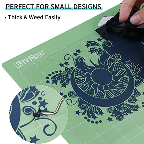 Image of HTVRONT Heat Transfer Vinyl Black & White HTV Vinyl Rolls -12 x 20ft HTV for Shirts, Black Iron on Vinyl for All Cutting Machines - Easy to Cut & Weed for Heat Transfer Design (Black&White)