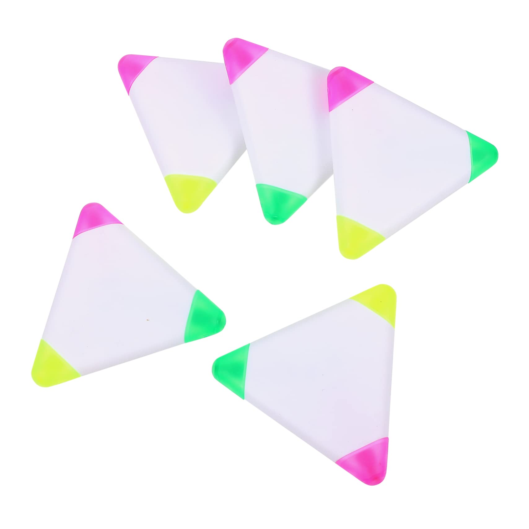 Operitacx 25pezzi Evidenziatori Triangolari Fluorescenti Per Scrittura Colorazione Per Scuola e