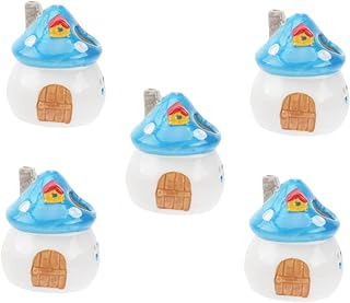 NOLITOY 5 Pçs Hamster Cerâmica Ninho Hamster Cabana Hamster Resfriamento Esconderijo Hamster Esconderijo Cabana Mini Chinchila Cabana Pequeno Animal De Cerâmica Bicho Banho Mini Cabana