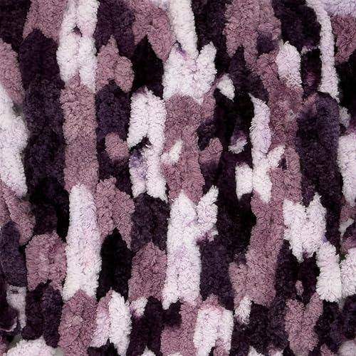 Image of Lion Brand Yarn, Off The Hook Loop Yarn, Grape Soda, Multicolor, 3 Pack | Jumbo Finger Knitting & Crochet Craft Fiber for Beginners, Kids, Classrooms, Create Blankets, Pillows, Stuffed Animals