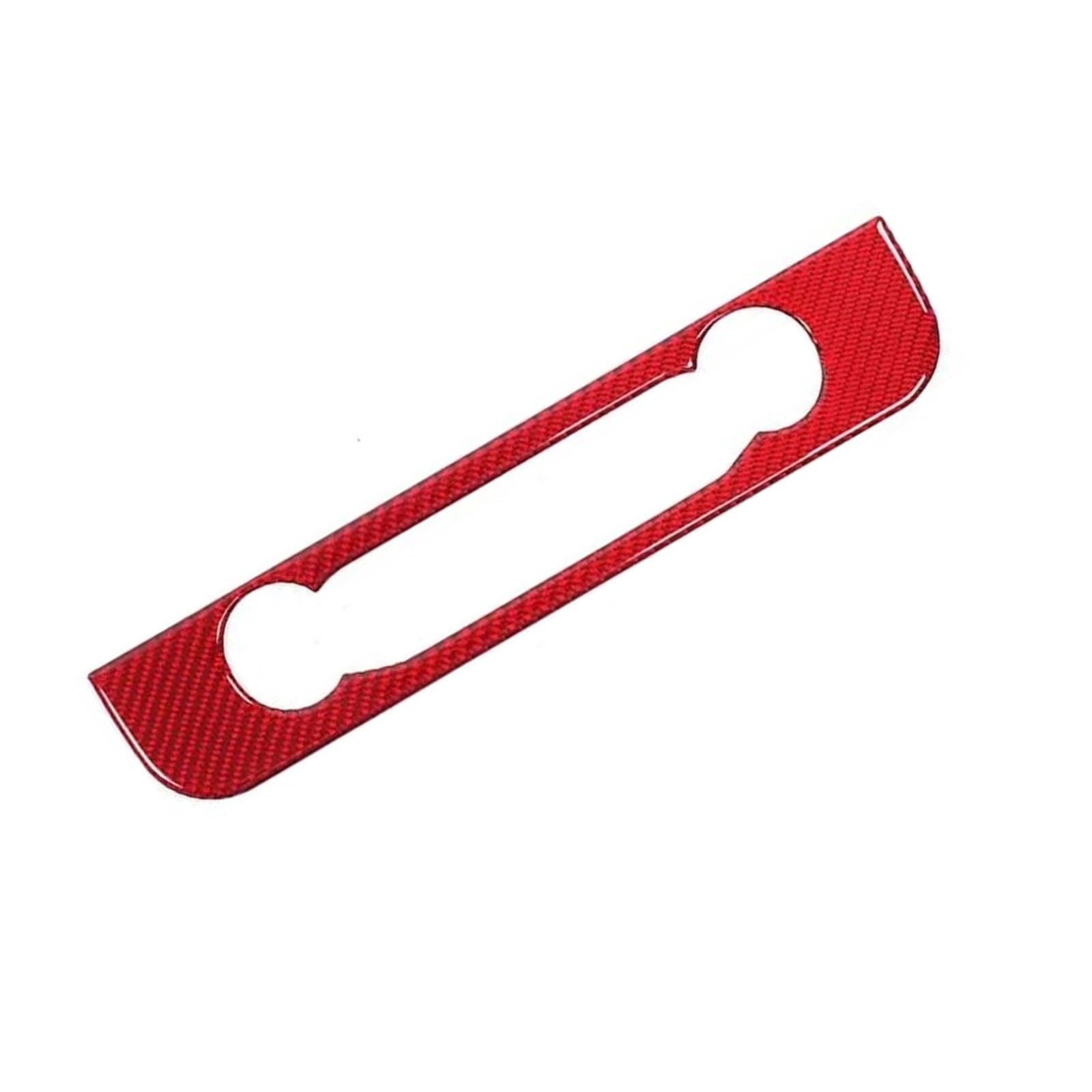 Car Central Control Warning Light Switch Frame Cover Trim Sticker for Ford for Maverick 2022 2023 2024 OOPUHKSY(Carbon Fiber Red)