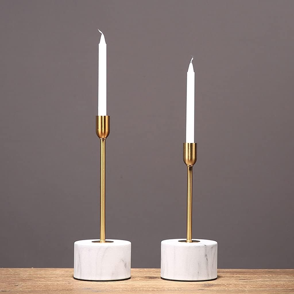 キャンドルホルダー 金属製テーパーキャンドルホルダー キャンドルスティックホルダー ヴィンテージ モダン 装飾センターピース 燭台