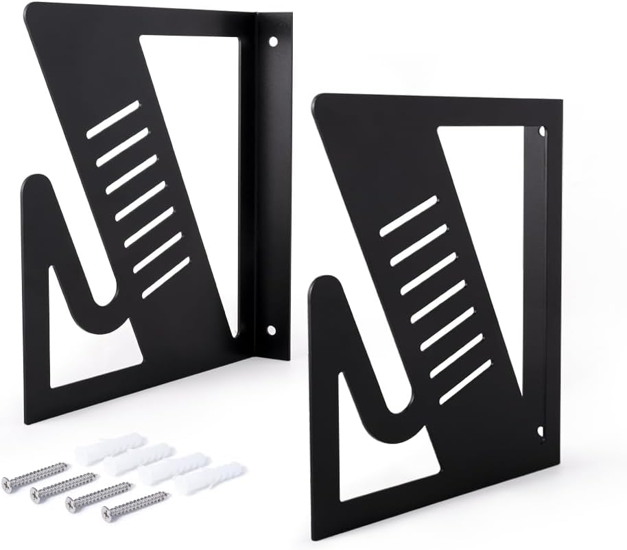 FOSHIO Vinyl Roll Holder Wall Mount, Storage Rack with Mounting Hardware for Pulling 1 Roller of Vinyl, Transfer Paper Tape, PVC, Wallpaper, Window Film, Rollers Not Included, Make Your Own Rods