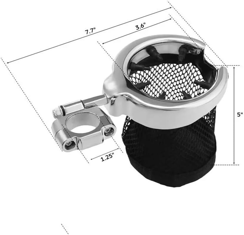 ボトルケージ ユニバーサル オートバイ 1.25" ハンドルバーマウント ドリンクカップ ホルダー
