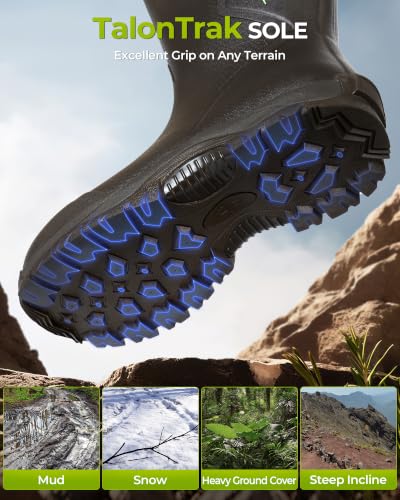 Image of Extremus by KastKing MudRidge Rubber Boots for Men, 100% Waterproof Boots