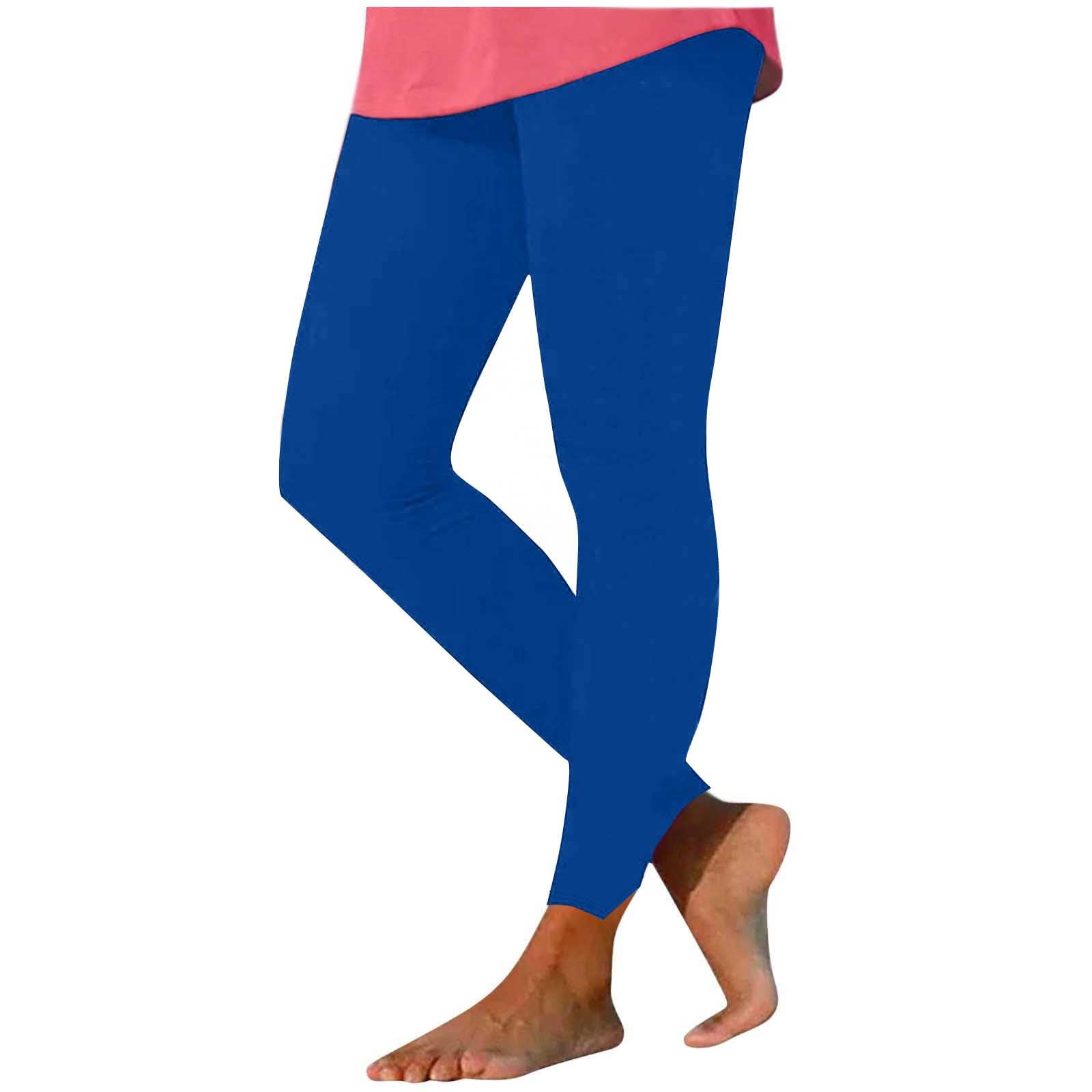 Casual Activewear Solid High Waisted Leggings for Women - Tummy Control Yoga Pants for Workout Running Athletic
