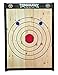Large 4-Ring Hanging Axe Throwing Target Board and Knife Throwing Target Board, Stained Framed Throwing Target