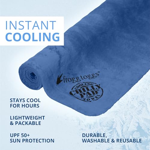 Image of FROGG TOGGS Chilly Pad Instant Cooling Towel, Perfect for Use Anytime You Sweat, 33x13