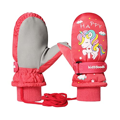 Guantes Niños Nieve Termicos Impermeables Manoplas Esqui Niña Antideslizantes Prueba de Viento Invierno Frio Extremo Deporte Ski Snowboard Moto Ciclismo Bicicleta Montaña Running Mtb Correr 6-12 Años