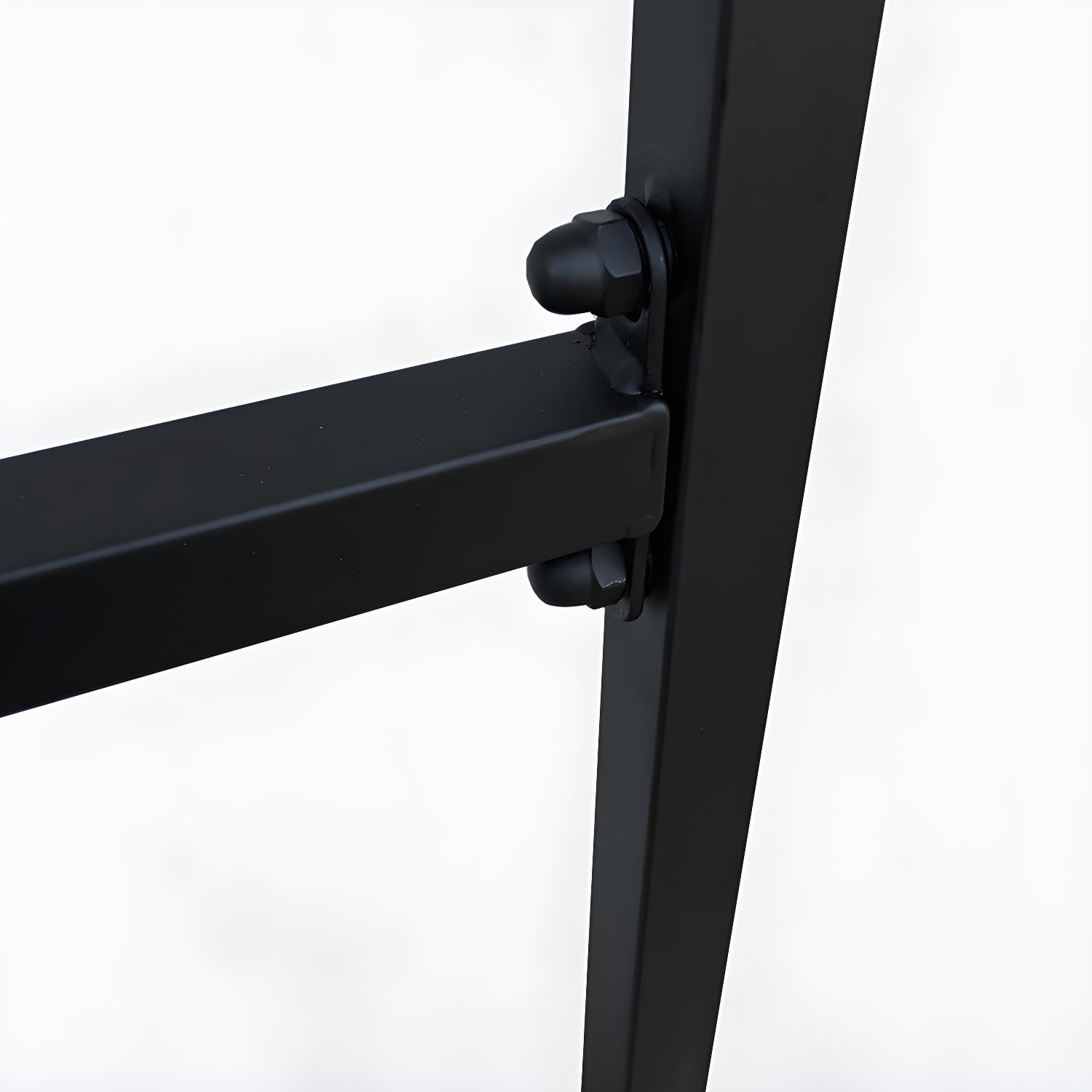 Árbol de pasillo de metal negro contemporáneo con barra doble para ropa, perchero de pie y soporte para ropa para entrada, 47 pulgadas de largo x 16 pulgadas de ancho x 79 pulgadas de alto, elegante