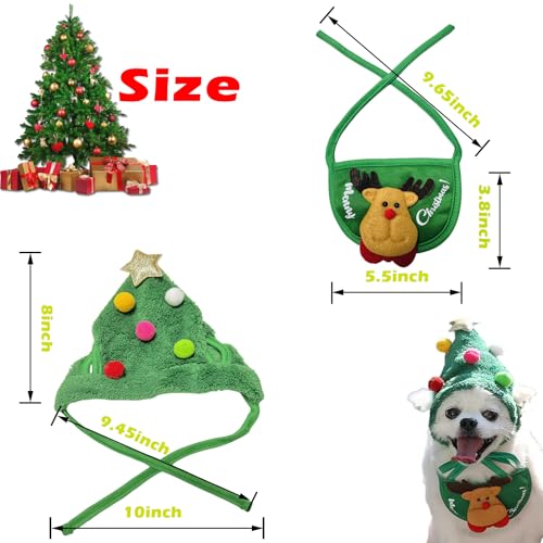 Disfraz de Sombrero y Pañuelo Navideño para Perro Pequeño Mediano miniatura 2