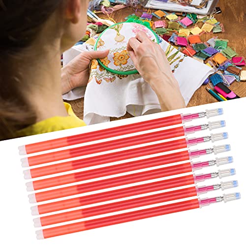 Pssopp 100pcs Heat Erasable Pens Refill Fabric Marking Pens Erasable Fabric Marking Pens Auto-Vanishing Pen Quilting Dressmaking (red) - Image 2