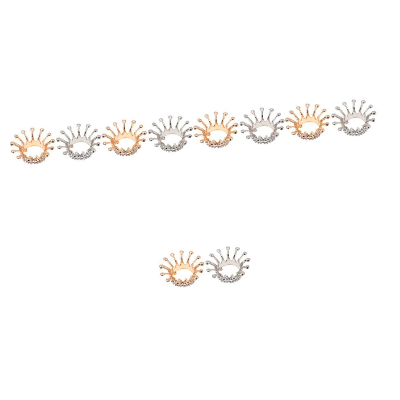 Pinceaux de manucure sans taches grâce au porte-crayon couronne en lot de 10