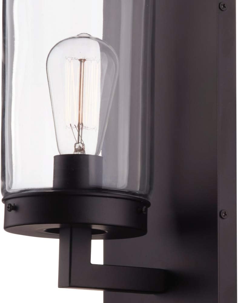 Globe Electric 44267 Slater Outdoor Wall Sconce, Dark Bronze