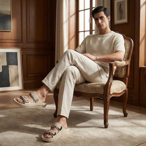 Image of KOBURG Nexa Sandals for Men| Stylish Trending | Comfortable | Super soft | Lightweight | EVA Sole | Casual Sandals | Slippers | Flip Flops for Men KF-464