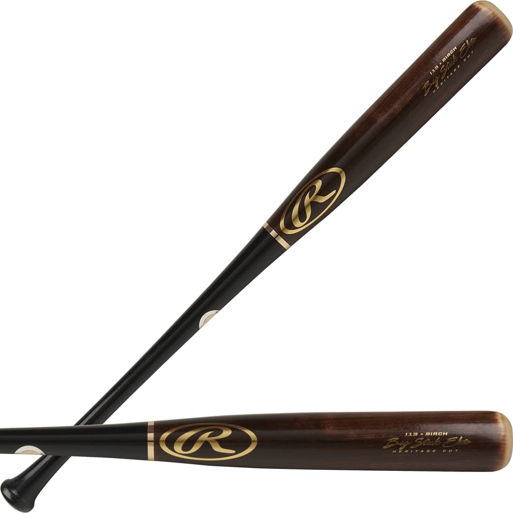 Photo 1 of *MAJOR DAMAGE* Rawlings | BIG STICK ELITE Adult Wood Bat | Composite - Bamboo/Maple | Multiple Sizes/Styles 34 inch Birch - Black / Flame Treated