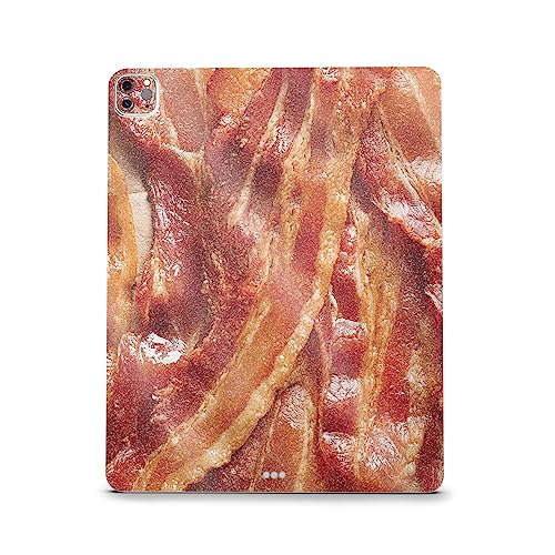 Image of MightySkins Carbon Fiber Skin Compatible with Apple iPad Pro 12.9 inch M2 6th Gen (2022) Full Wrap Kit - Crispy Bacon | Protective, Durable Textured Carbon Fiber Finish | Easy to Apply | Made in The USA