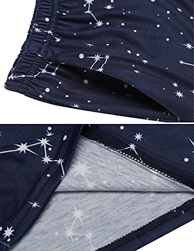 Ekouaer Boy Shorts For Women Lounging Shorts Summer Sleeping Pj Bottoms Star Above Pajama Shorts(Pat13,Xxl) #TOP4