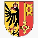 Geneva Coat of Arms, Switzerland Sticker Vinyl Decal Bumper Sticker 5'