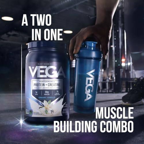 Vega Protein + Creatine - 30g Plant-Based Protein, Chocolate, 13 Servings, 3g Creatine, 5g BCAAs, Vegan, Keto, Gluten Free, Dairy Free, Low Carb, for Muscle Growth & Repair, Drink Mix, 23.4oz - Image 5