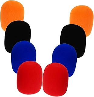 SHOWERORO 8 Peças Capa De Microfone Capa Protetora De Microfone Capa De Pára-Brisas Capa De Microfone Capas De Microfone Capas De Espuma De Microfone Capa De Microfone Ktv Capa De Microfone