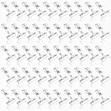 ZOOFOX 50 Pack Plastic Sign Holder Clip, Clear Rotatable Pop Clip-on Holder Stand, Double Retail Clips Holder for Price Tag Label Sign Display