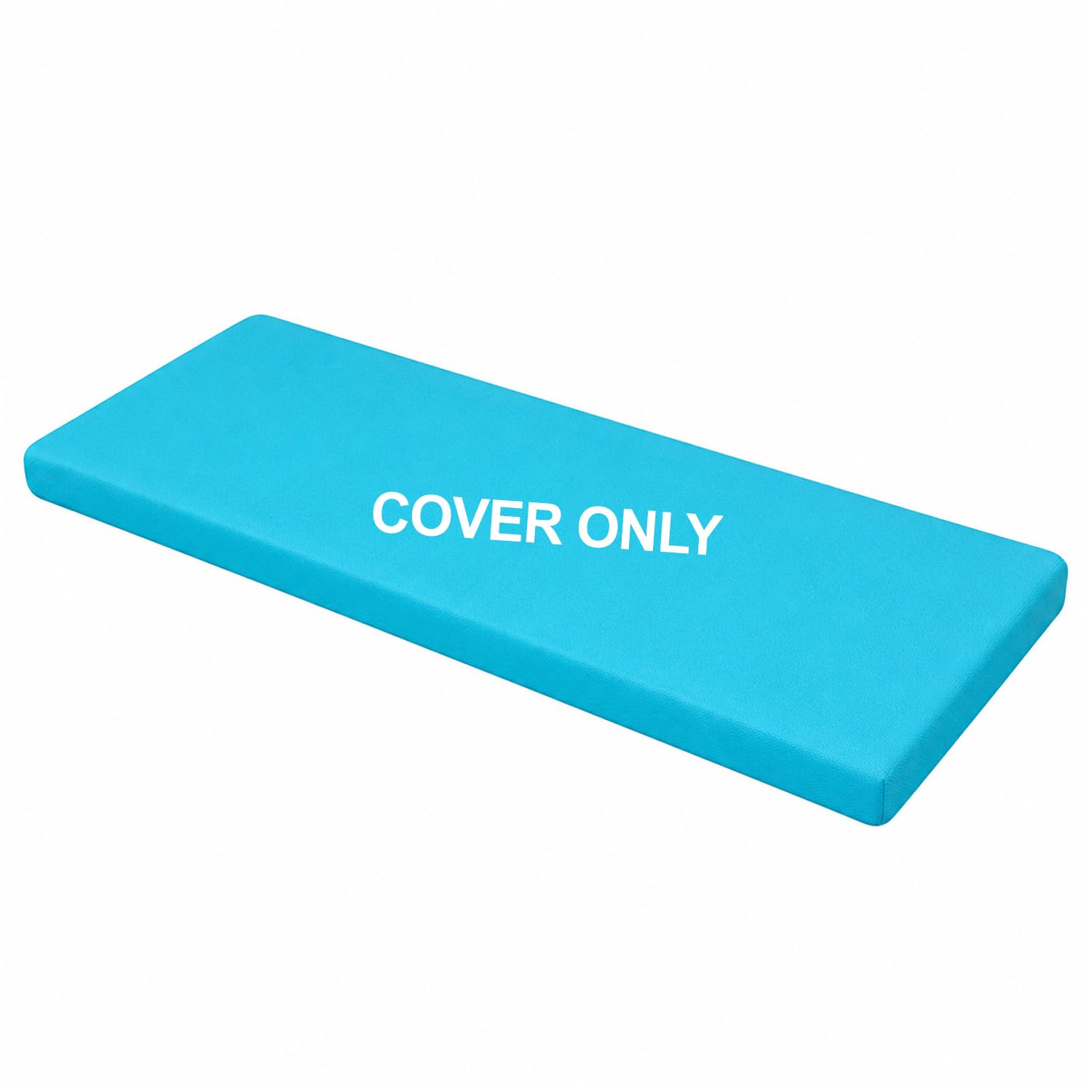 David & Amaya Replacement Cover for Rattan Patio Iceni Bench Cushion – 100% Polyester Water-Resistant Indoor/Outdoor Seat Pad Zip Cover Only (Foam Not Included) (Turquoise, 150 x 46 x 5cm(59x18x2))
