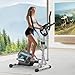 Neezee Elliptical Cross Trainer for Home, 16-Level Resistance Magnetic Elliptical Machine, App Compatible, Ultra-Quite Cross Trainer with LCD Monitor, Pulse Sensor, Weight Capacity 130KG Cross Trainer