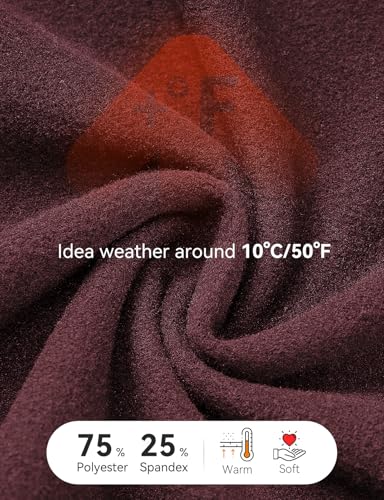 baleaf Women's Thermal Tops Fleece Lined Shirts Long Sleeve Cold Weather Running Gear Workout Zipper Pocket Thumbholes3