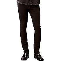 Calvin Klein Uomo Jeans Essential Black Skinny Fit, Nero (CK Essential Black), 34W, 32L